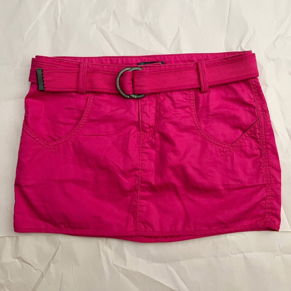 A/X Armani Exchange Mini Skirt with Belt Hot Pink Size 2